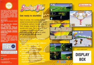 Snowboard Kids (Europe, Australia) box cover back